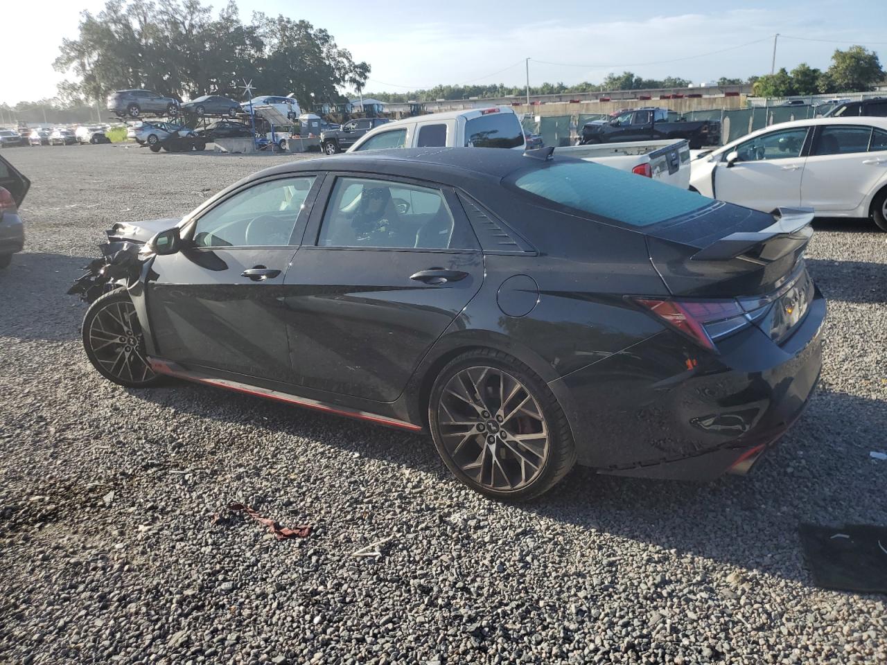 2023 Hyundai Elantra VIN KMHLW4AKXPU010200 Copart auction photo, front end / side damage thumbnail 2