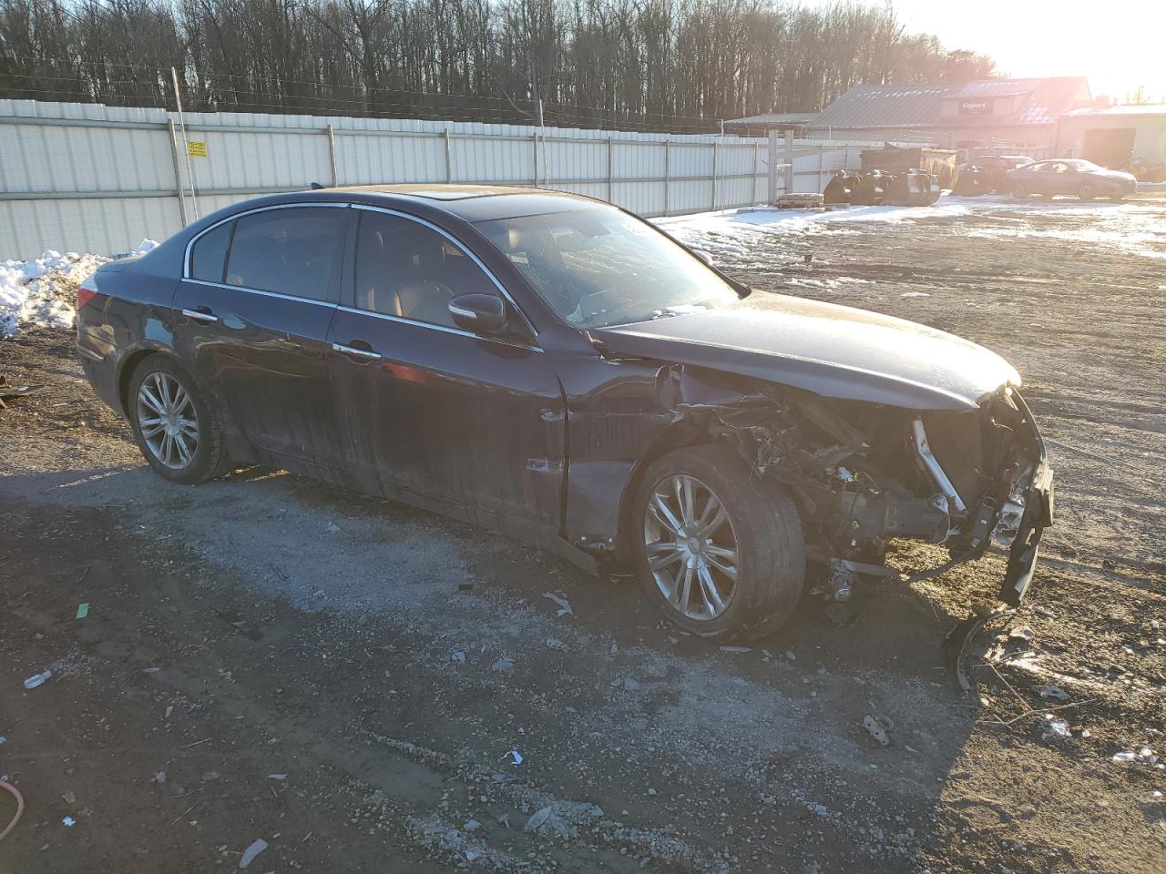 2011 Hyundai Genesis VIN KMHGC4DE1BU120822 Copart auction photo, front end damage thumbnail 4