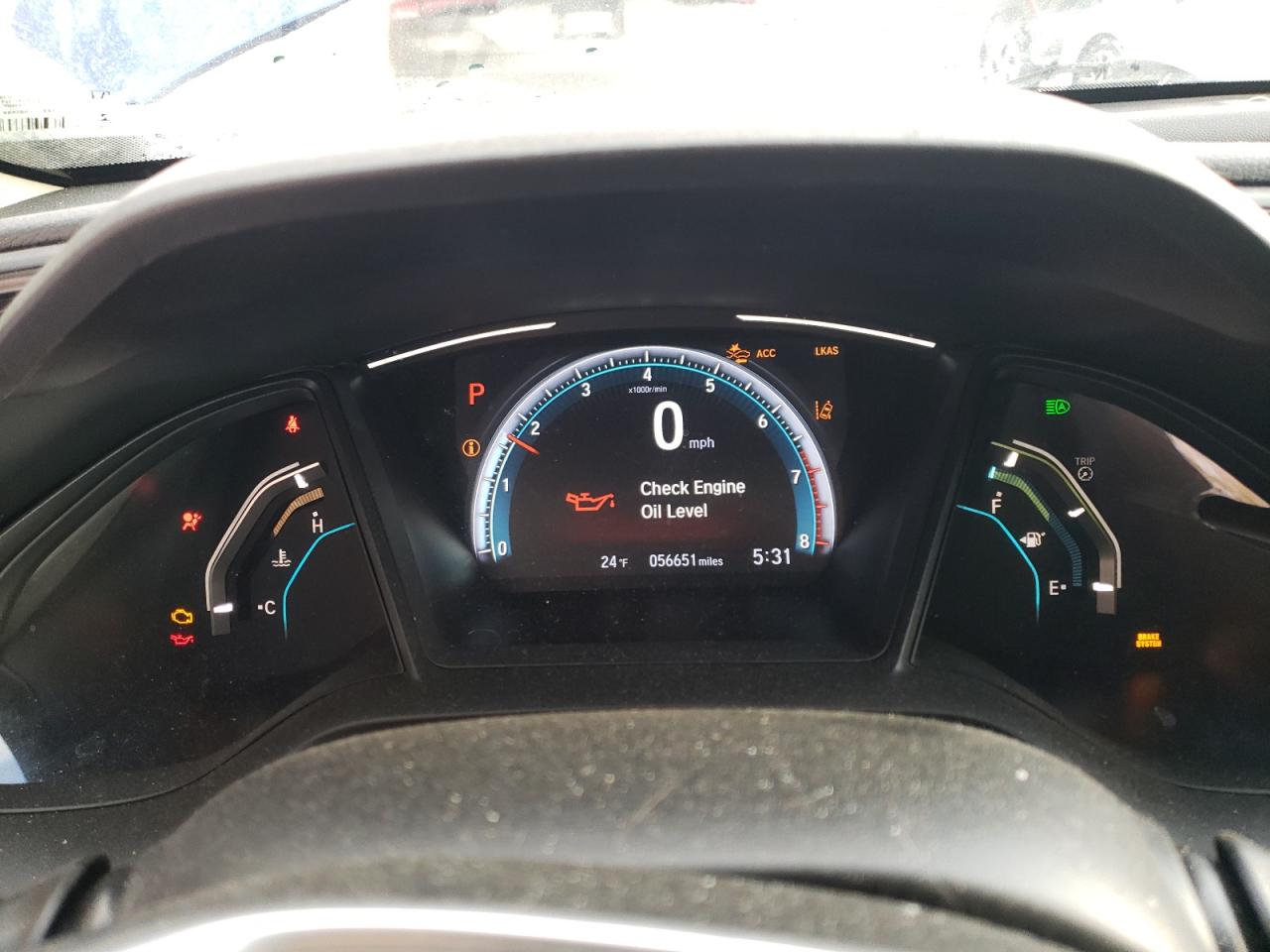 2020 Honda Civic VIN 2HGFC2F65LH514355 Copart auction photo, front end damage thumbnail 9