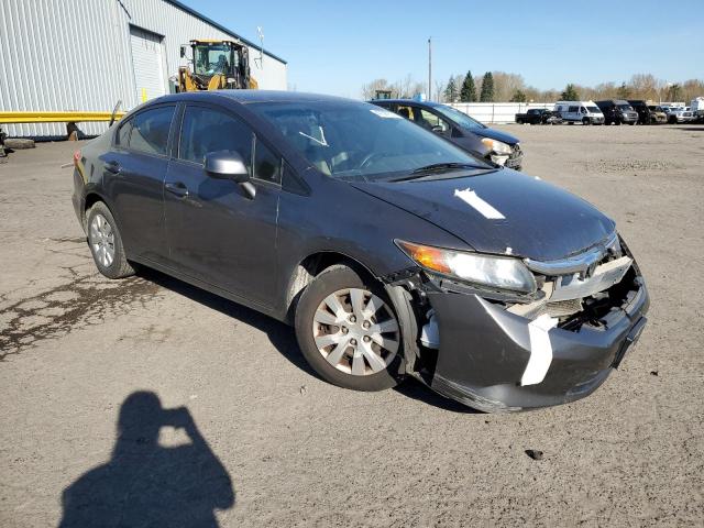 2012 Honda Civic VIN 2HGFB2F51CH602796 Copart auction photo, rear end / front end damage thumbnail 4