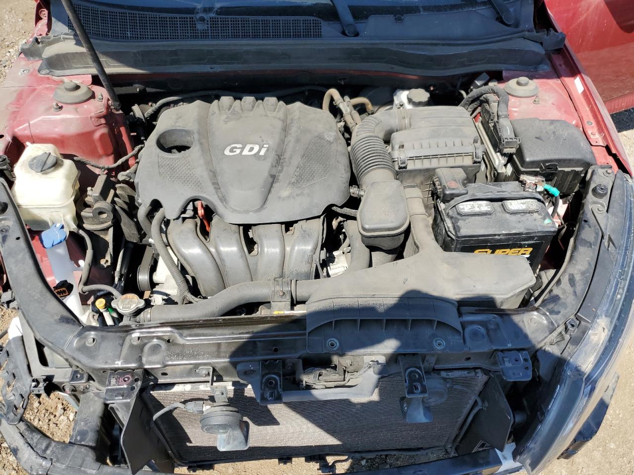 2014 KIA Optima VIN 5XXGN4A73EG275418 Copart auction photo, all over damage thumbnail 11