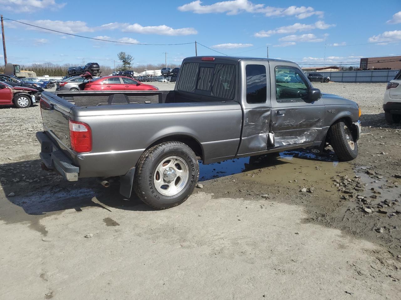 2004 Ford Ranger VIN 1FTZR45E54PA50818 Copart auction photo, side / front end damage thumbnail 3