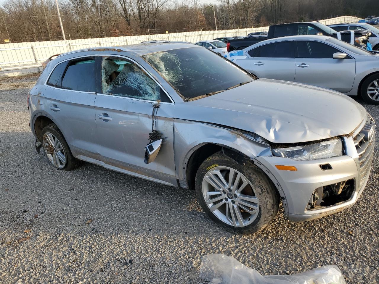 2018 Audi Q5 VIN WA1CNBFY0J2057385 Copart auction photo, all over damage thumbnail 4