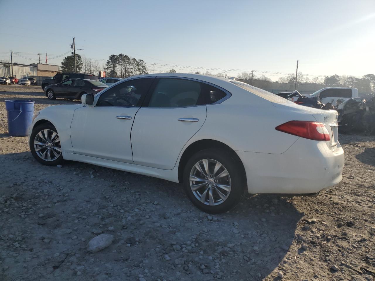 2013 Infiniti M VIN JN1BY1AP5DM514415 Copart auction photo, front end / undercarriage damage thumbnail 2
