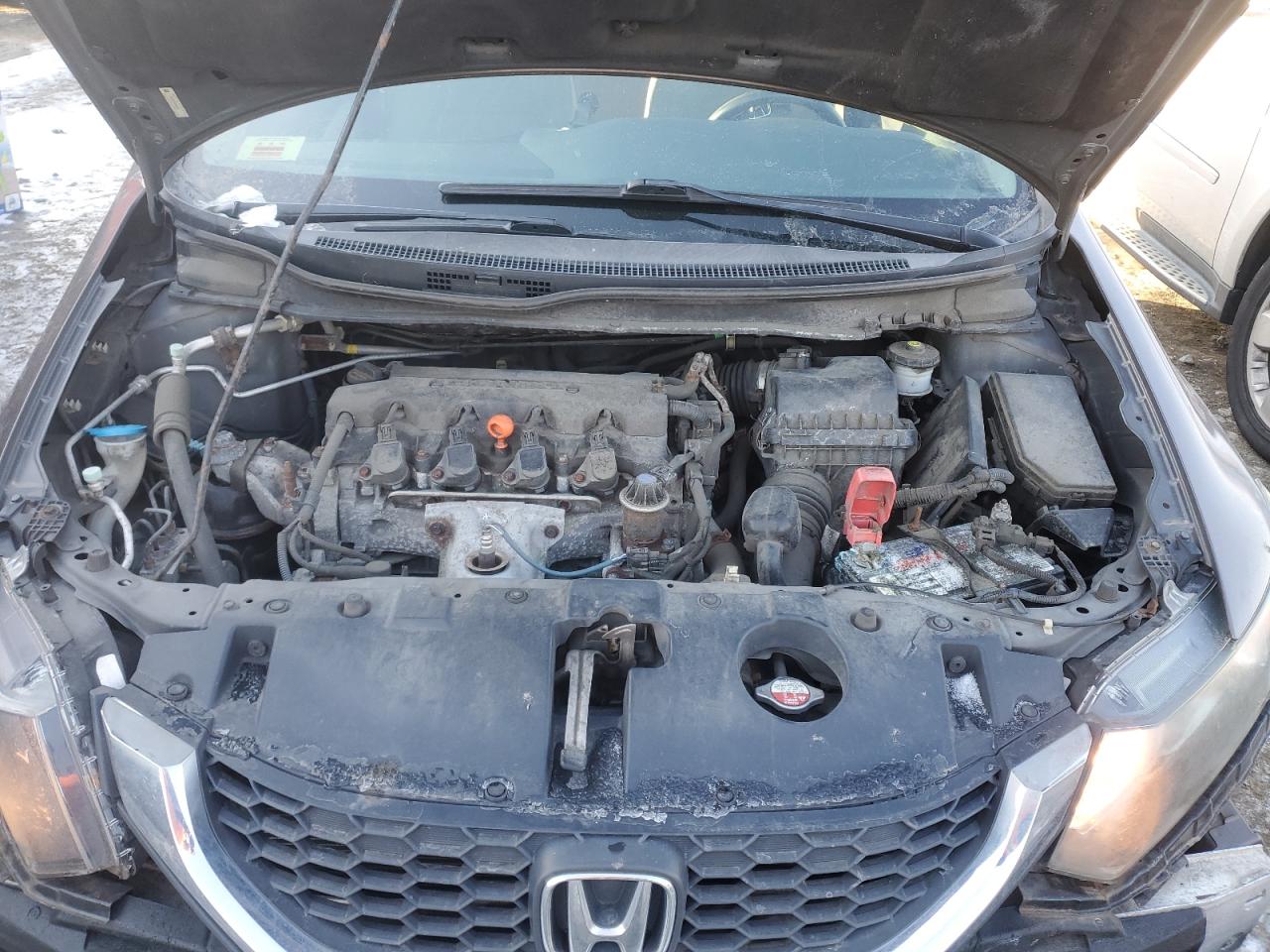 2013 Honda Civic VIN 2HGFB2F51DH580610 Copart auction photo, front end / rear end damage thumbnail 11
