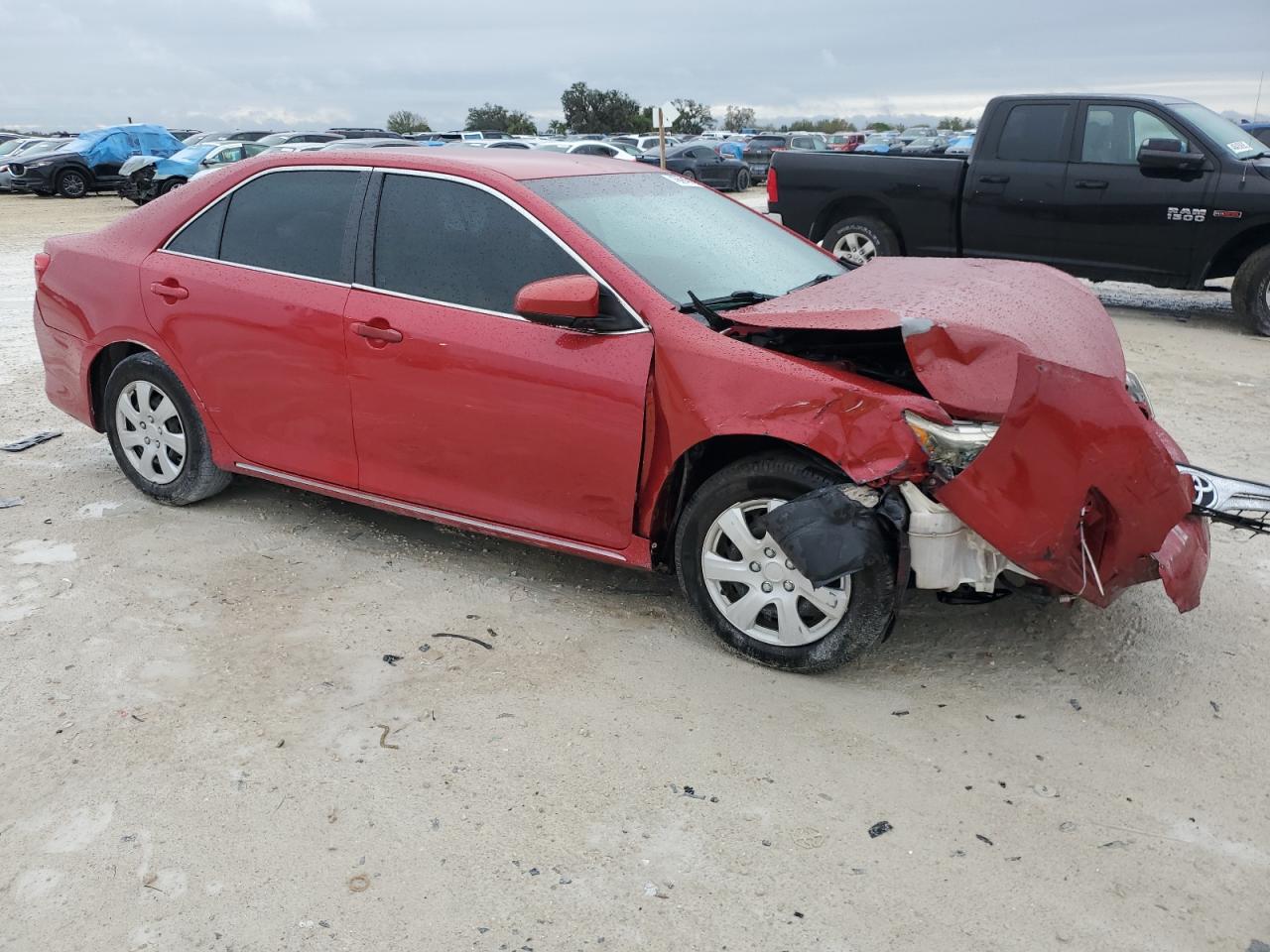 2012 Toyota Camry VIN 4T1BF1FK2CU551643 Copart auction photo, front end / side damage thumbnail 4