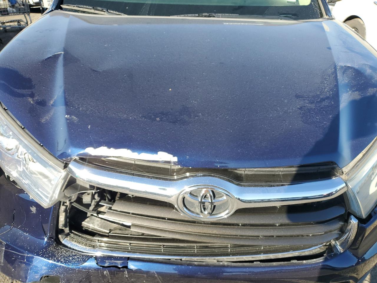 2015 Toyota Highlander VIN 5TDKKRFH9FS114668 Copart auction photo, front end damage thumbnail 12
