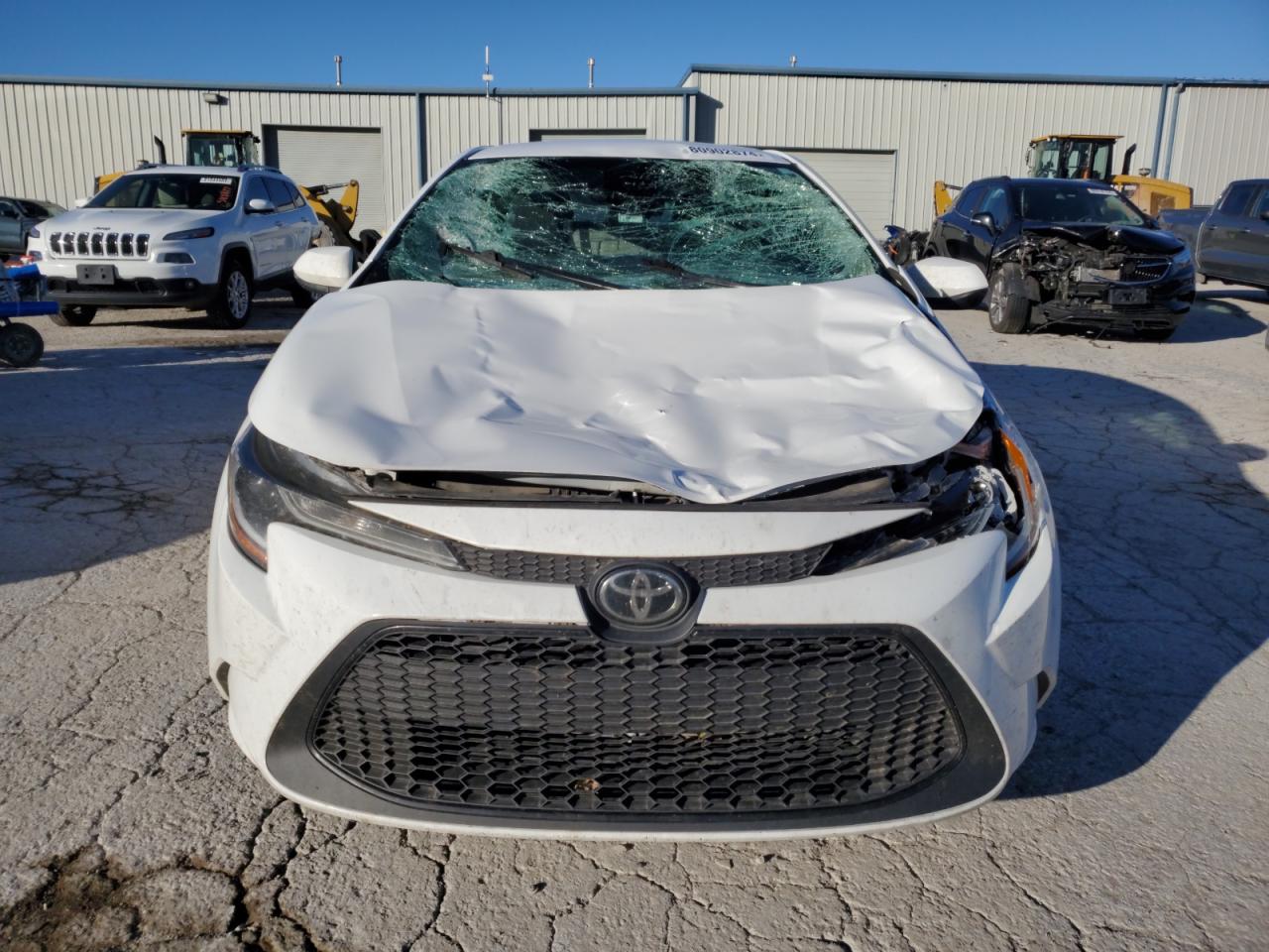 2021 Toyota Corolla VIN 5YFEPMAE6MP160897 Copart auction photo, top/roof / front end damage thumbnail 5