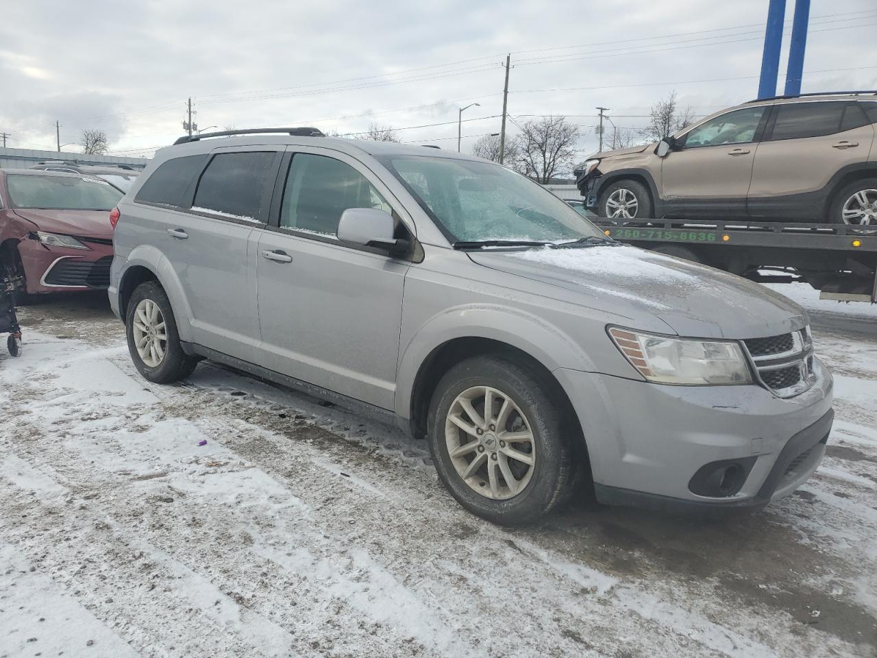 2018 Dodge Journey VIN 3C4PDCBG7JT310634 Copart auction photo, side damage thumbnail 4