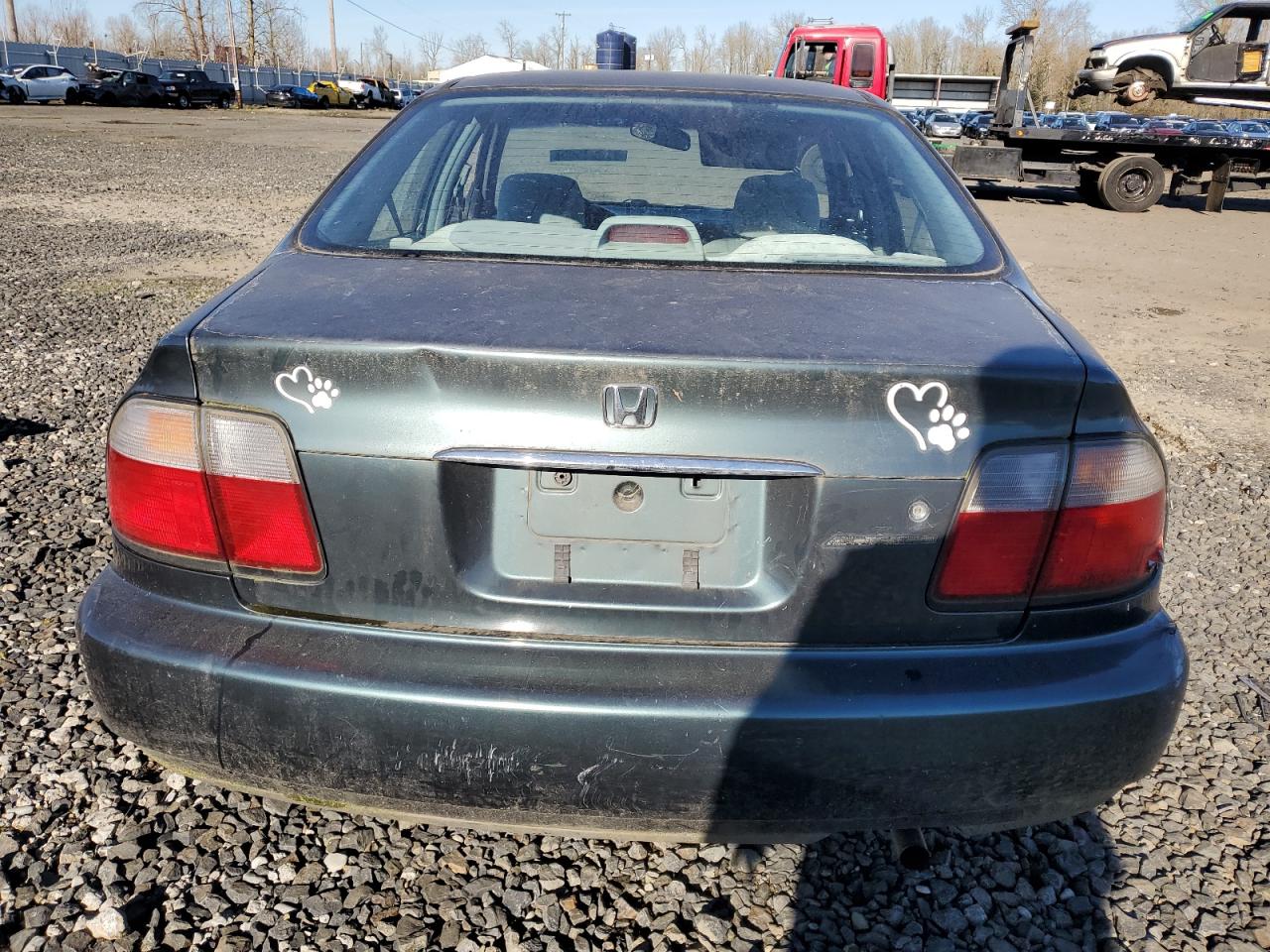 1997 Honda Accord VIN 1HGCD5681VA189871 Copart auction photo, rear end / front end damage thumbnail 6