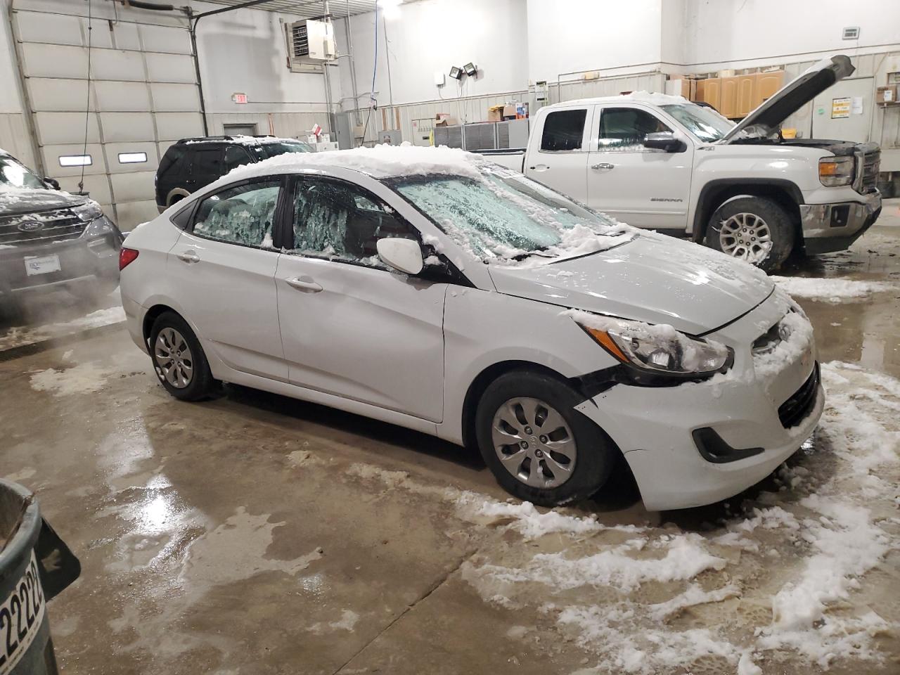 2017 Hyundai Accent VIN KMHCT4AE0HU378471 Copart auction photo, all over damage thumbnail 4