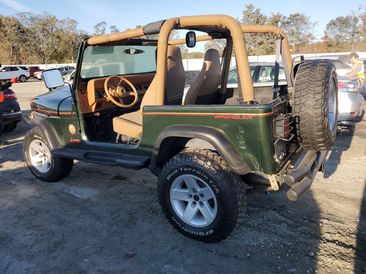 1995 Jeep Wrangler VIN 1J4FY49S6SP272569 Copart auction photo, front end damage thumbnail 2
