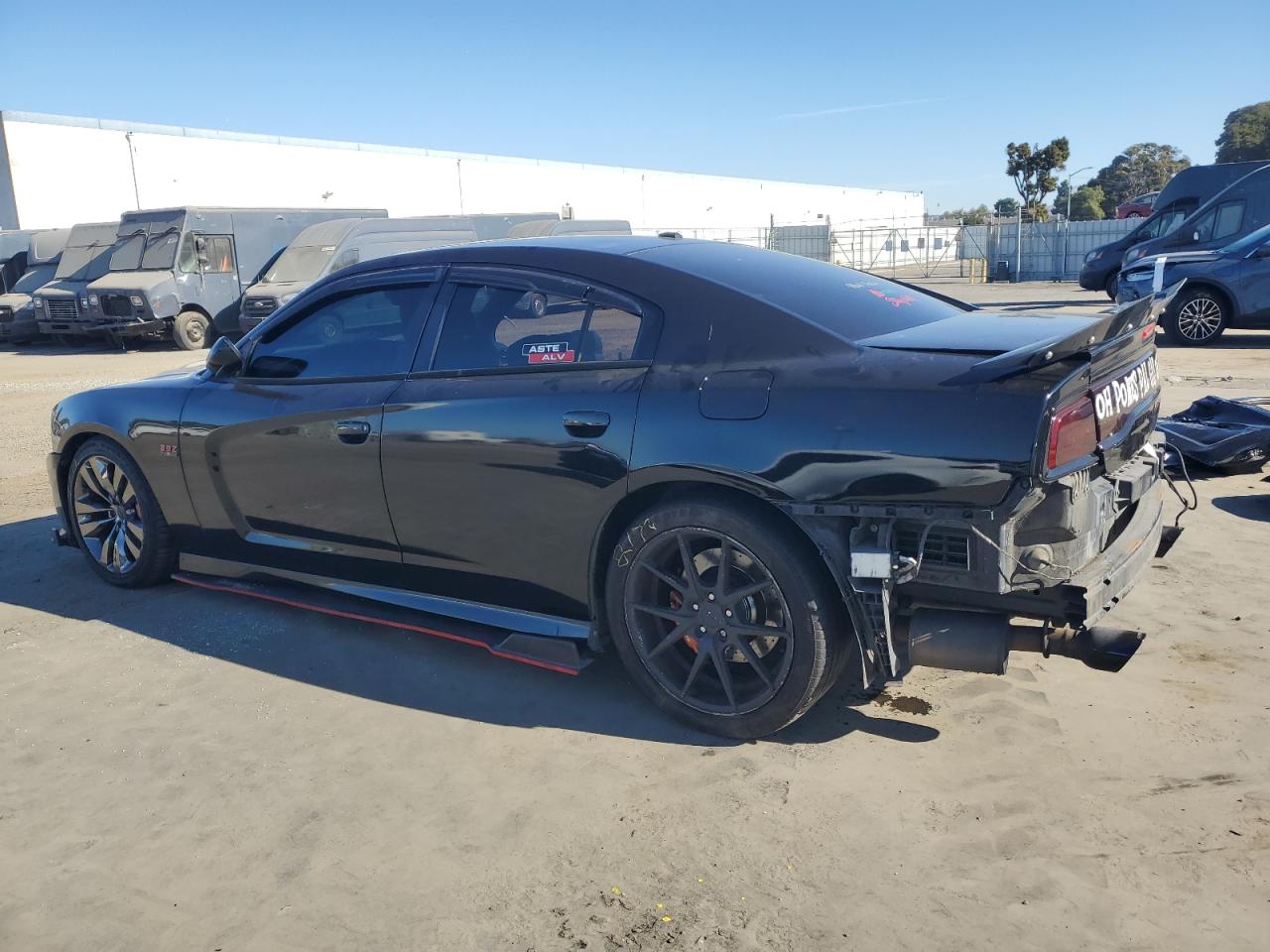 2013 Dodge Charger VIN 2C3CDXEJ8DH633606 Copart auction photo, side / rear end damage thumbnail 2