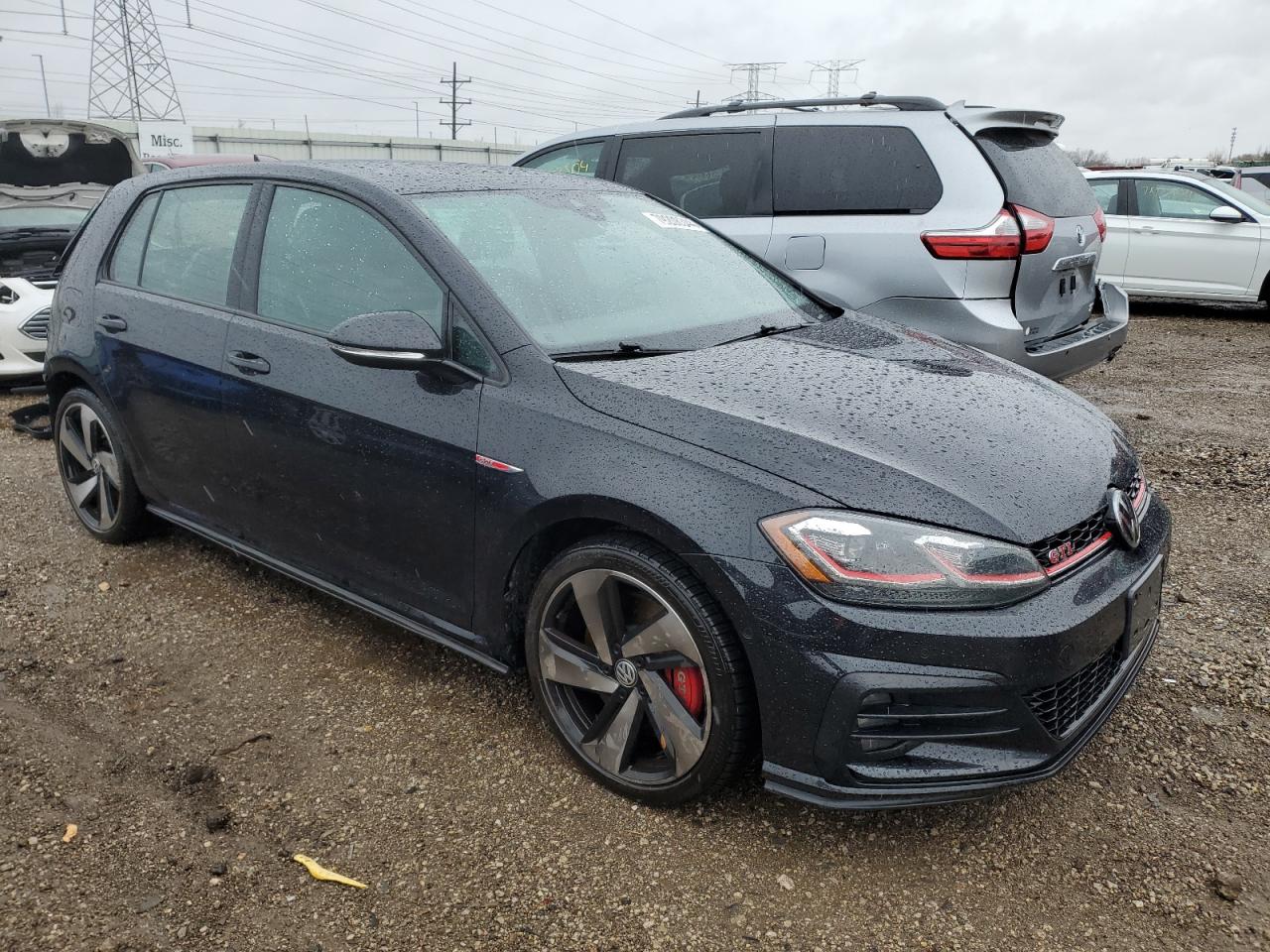 2020 Volkswagen GTI VIN 3VW6T7AU0LM004737 Copart auction photo, rear end damage thumbnail 4