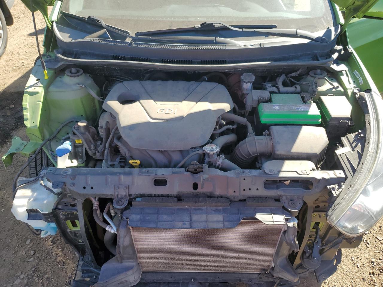 2014 Hyundai Accent VIN KMHCT5AE2EU189399 Copart auction photo, front end damage thumbnail 11