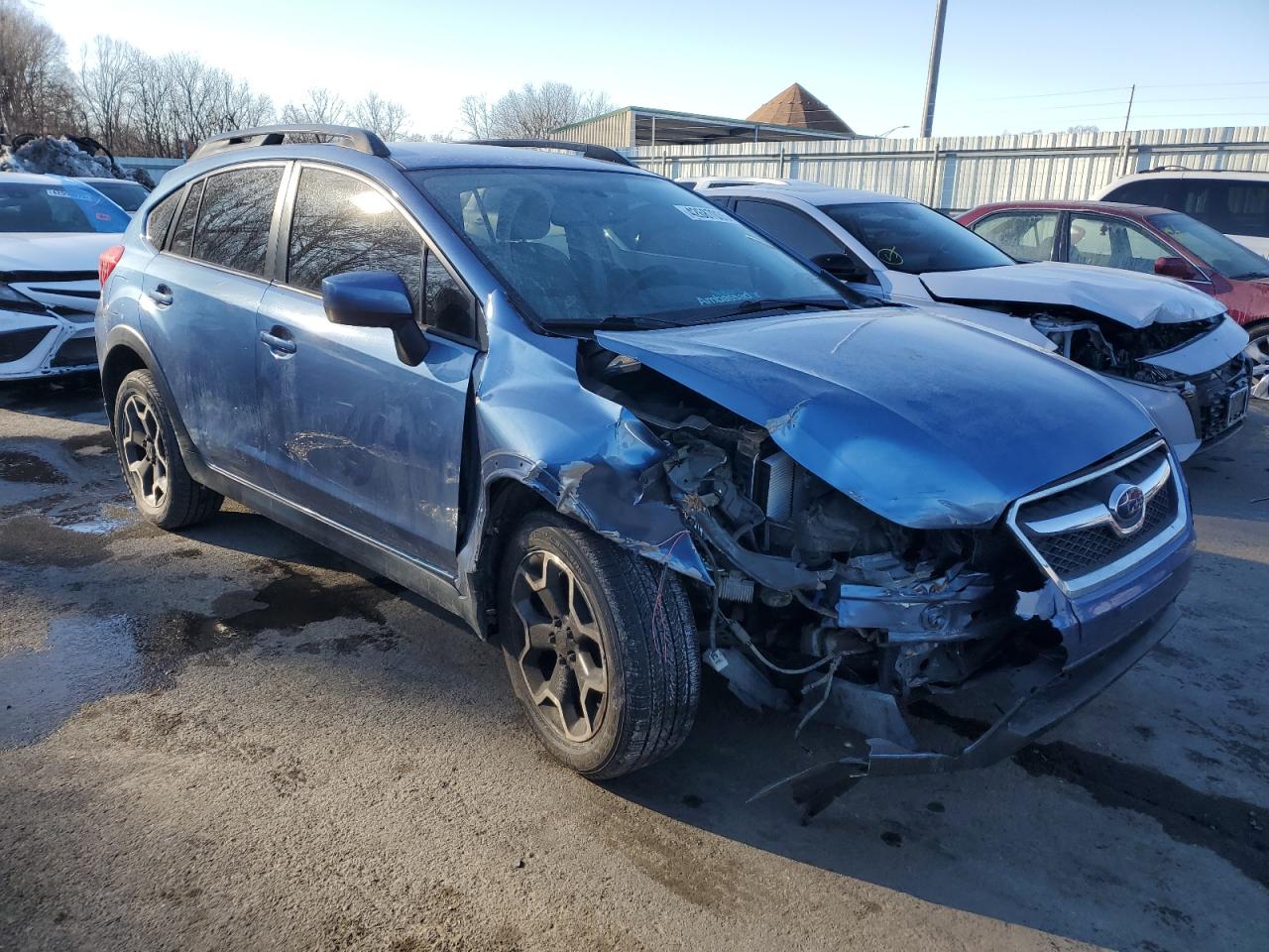 2015 Subaru XV VIN JF2GPACC3FG319836 Copart auction photo, front end damage thumbnail 4