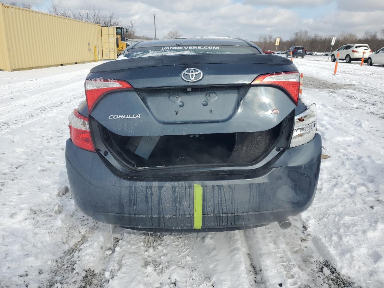 2015 Toyota Corolla VIN 2T1BURHE3FC423929 Copart auction photo, rear end damage thumbnail 6