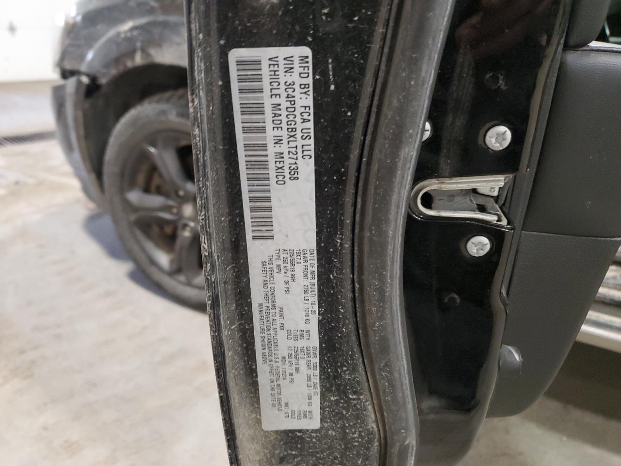 2020 Dodge Journey VIN 3C4PDCGBXLT271358 Copart auction photo, front end / minor dent/scratches damage thumbnail 15
