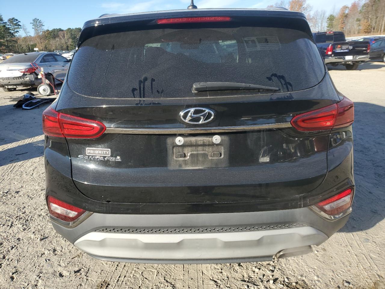 2019 Hyundai Santa Fe VIN 5NMS23AD7KH102503 Copart auction photo, front end / side damage thumbnail 6