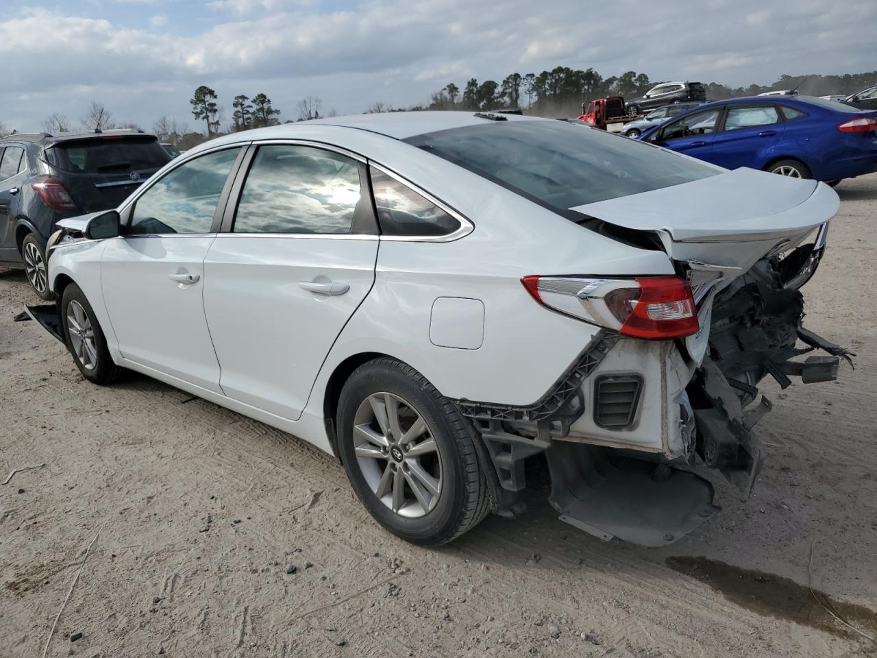 2017 Hyundai Sonata VIN 5NPE24AF8HH495881 Copart auction photo, front end / rear end damage thumbnail 2