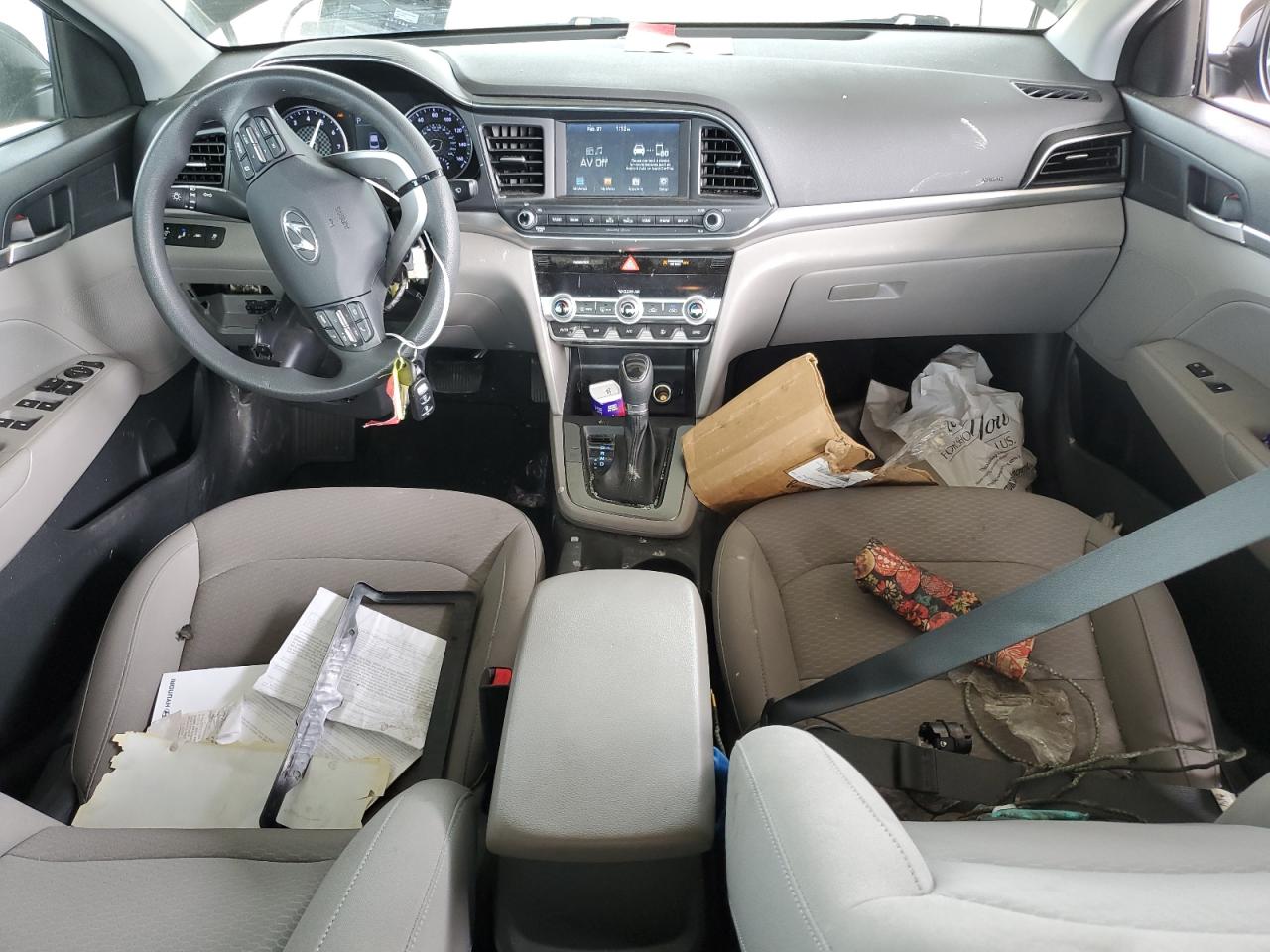 2020 Hyundai Elantra VIN KMHD84LF9LU002856 Copart auction photo, vandalism damage thumbnail 8