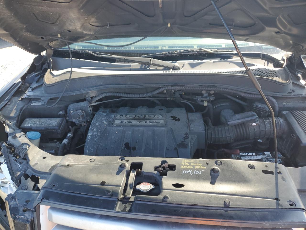 2007 Honda Pilot VIN 5FNYF18457B004992 Copart auction photo, front end damage thumbnail 14