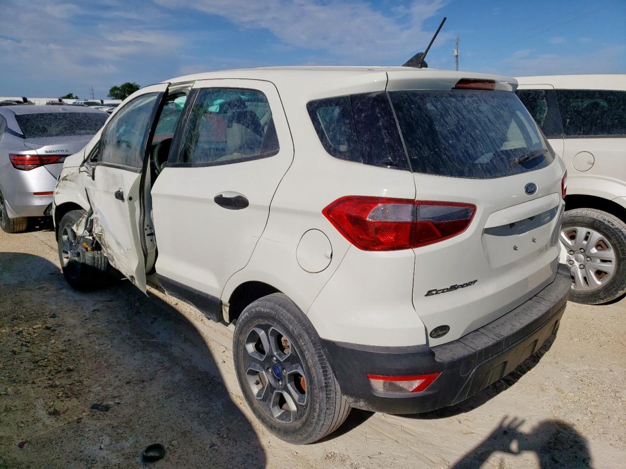 2020 Ford EcoSport VIN MAJ3S2FE5LC341313 Copart auction photo, side / front end damage thumbnail 2