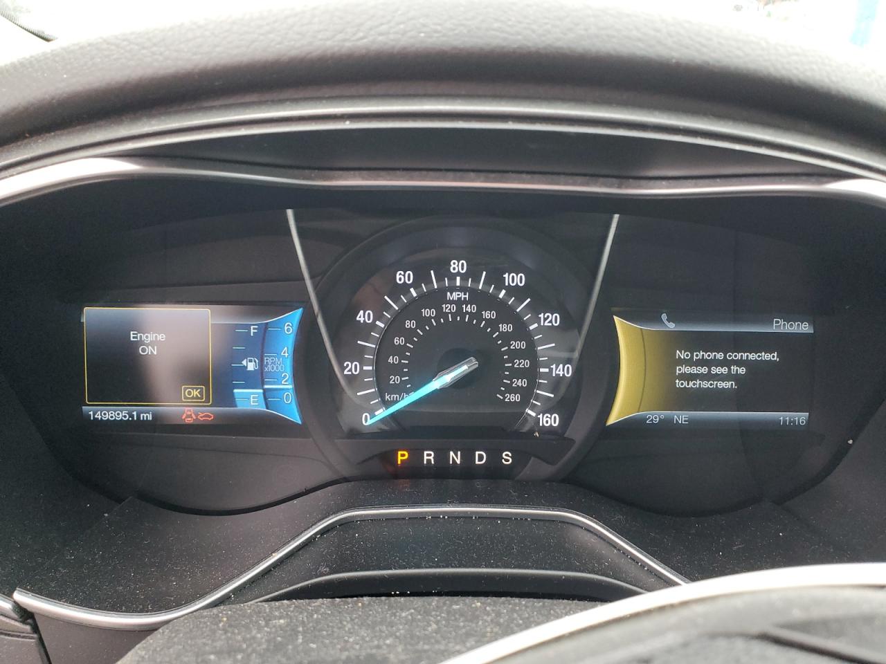2014 Ford Fusion VIN 3FA6P0K95ER186598 Copart auction photo, front end damage thumbnail 9