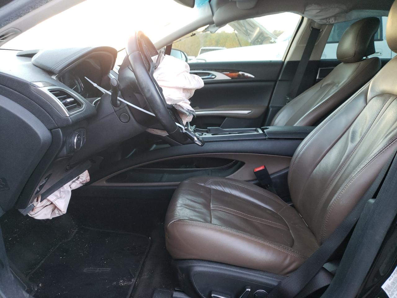 2016 Lincoln MKZ VIN 3LN6L2LU0GR626097 Copart auction photo, front end / side damage thumbnail 7