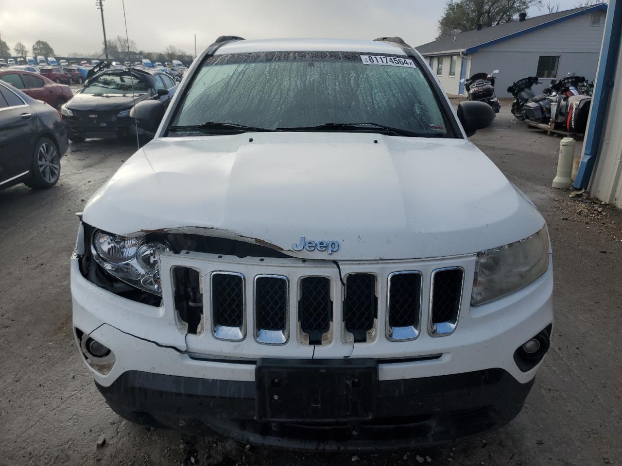 2012 Jeep Compass VIN 1C4NJDBBXCD562431 Copart auction photo, front end damage thumbnail 5