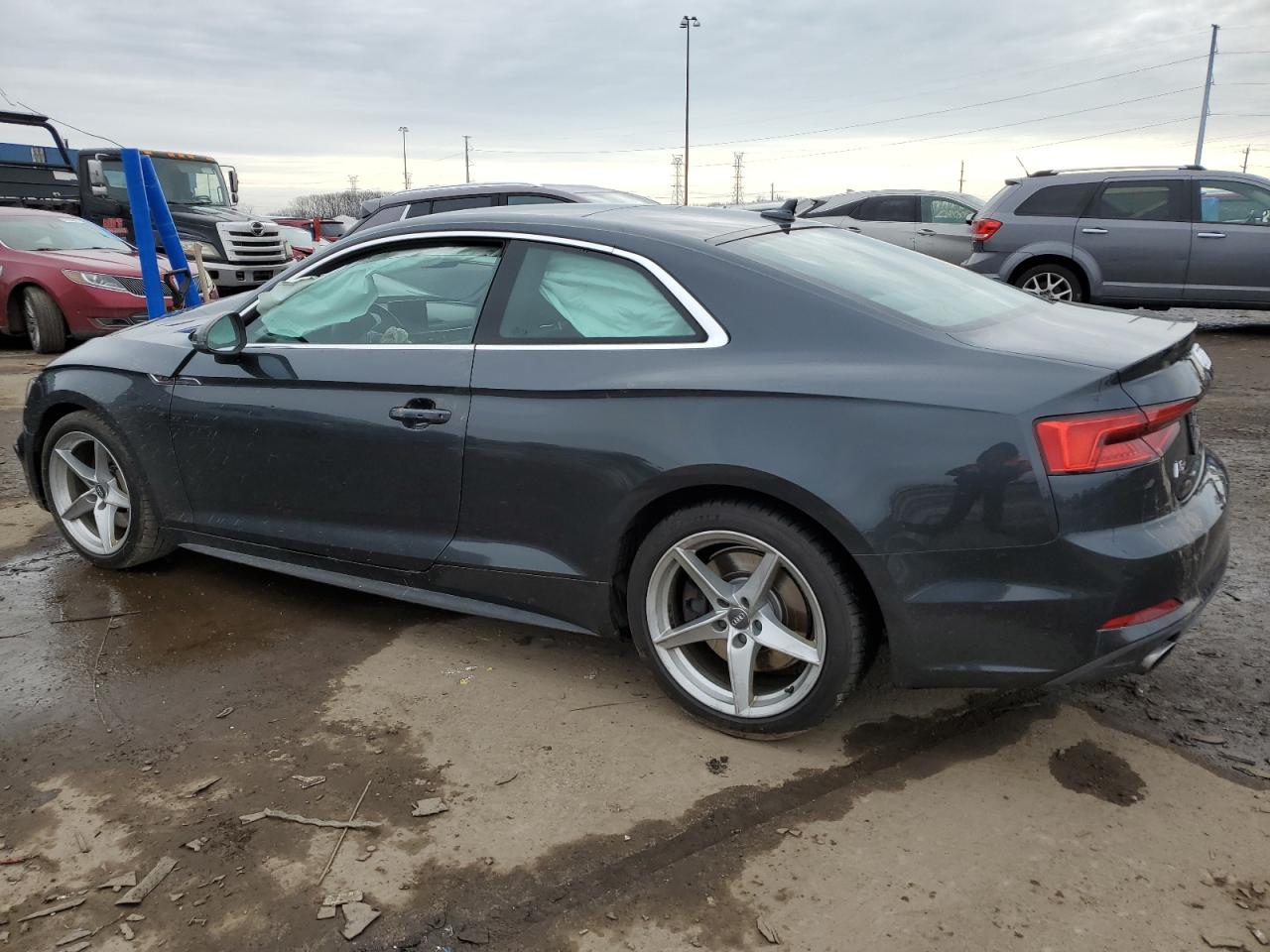 2018 Audi A5 VIN WAU7NAF58JA004413 Copart auction photo, front end damage thumbnail 2