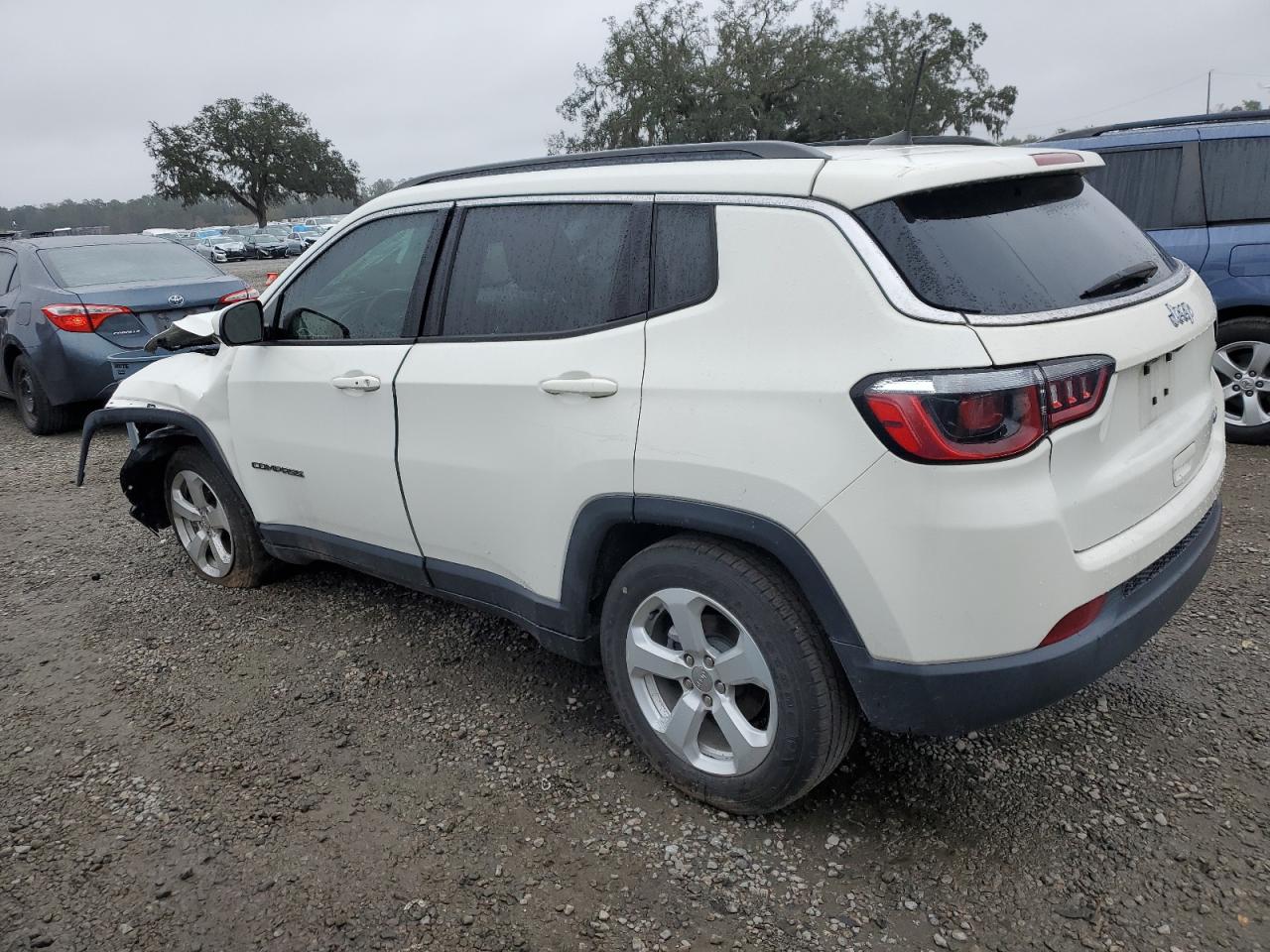 2019 Jeep Compass VIN 3C4NJCBB7KT851513 Copart auction photo, front end / side damage thumbnail 2
