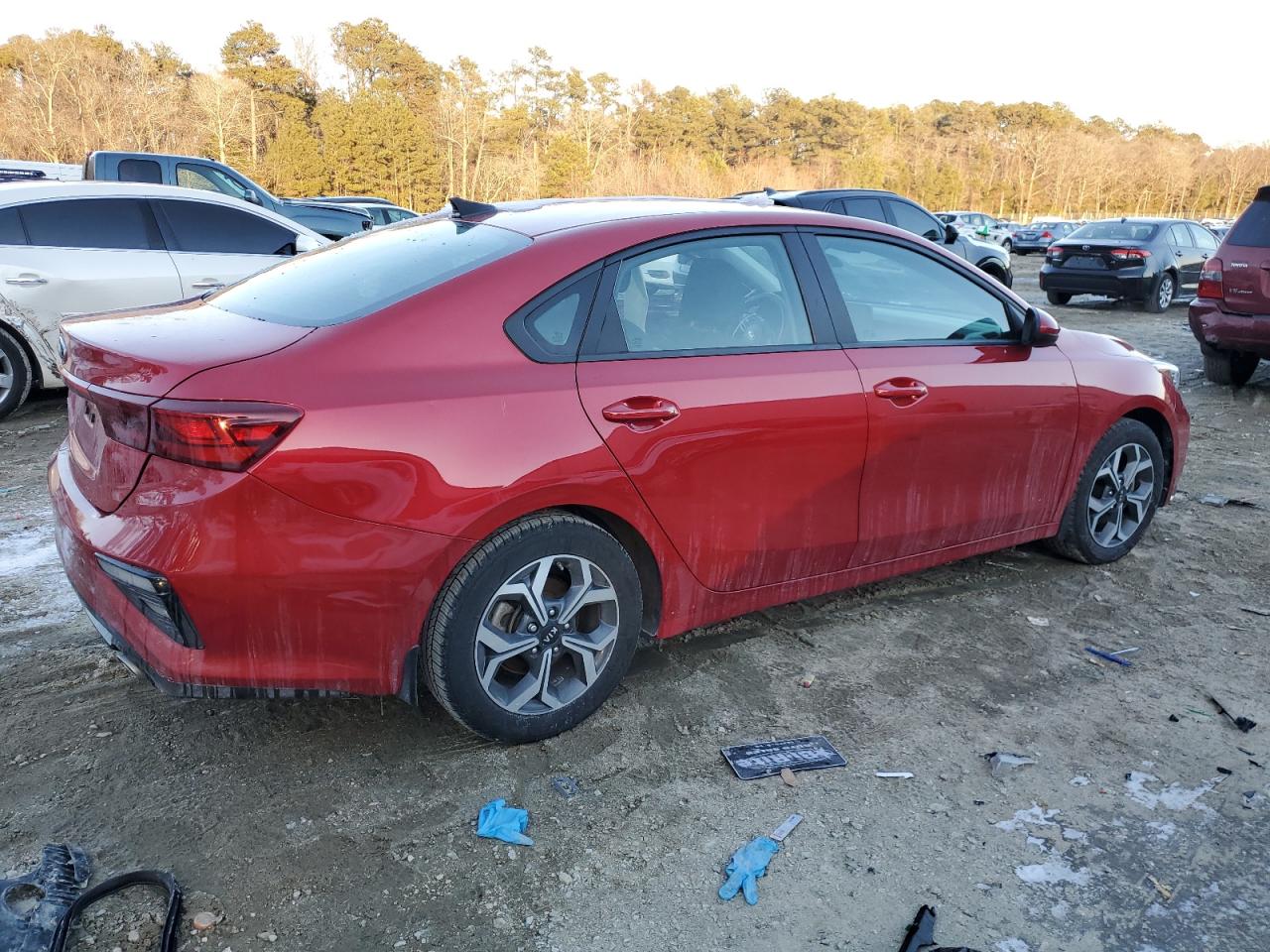 2021 KIA Forte VIN 3KPF24AD4ME307293 Copart auction photo, side damage thumbnail 3