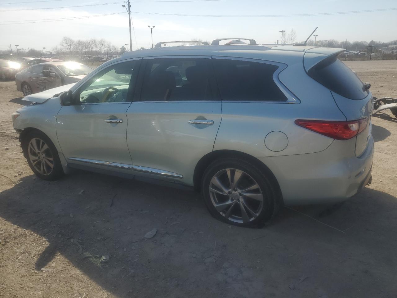 2013 Infiniti JX VIN 5N1AL0MM9DC327652 Copart auction photo, front end / side damage thumbnail 2
