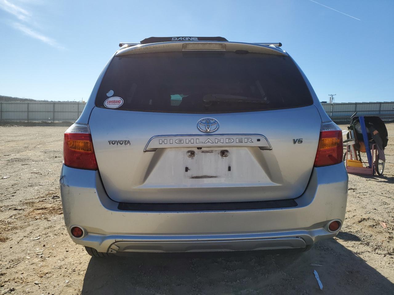 2009 Toyota Highlander VIN JTEDS42A192075960 Copart auction photo, front end / rear end damage thumbnail 6
