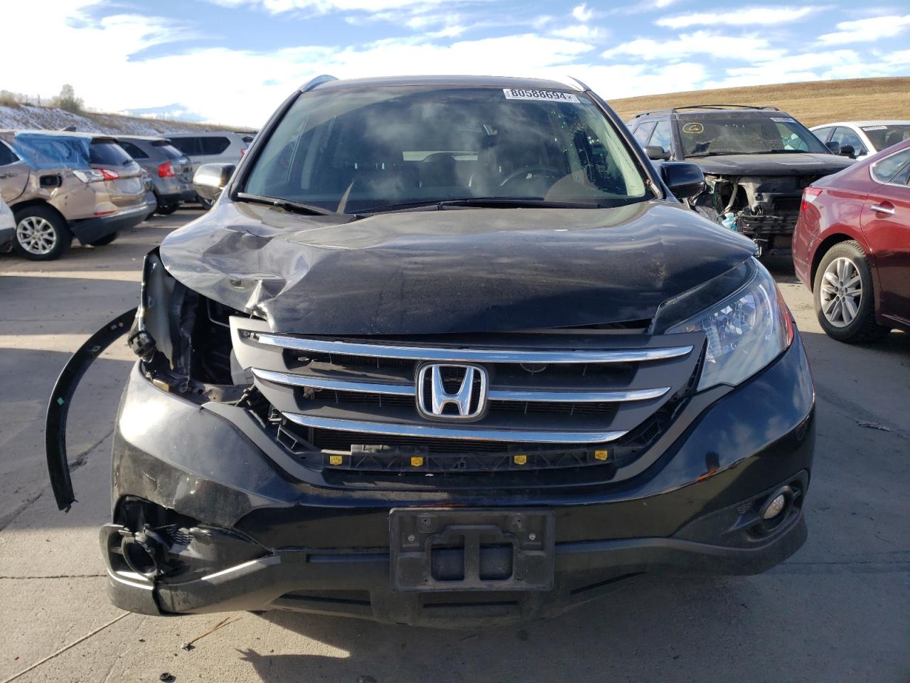 2014 Honda CR-V VIN 2HKRM4H75EH600396 Copart auction photo, front end / rear end damage thumbnail 5