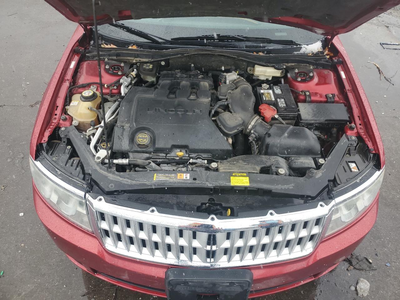 2008 Lincoln MKZ VIN 3LNHM28T68R607738 Copart auction photo, rear end damage thumbnail 11