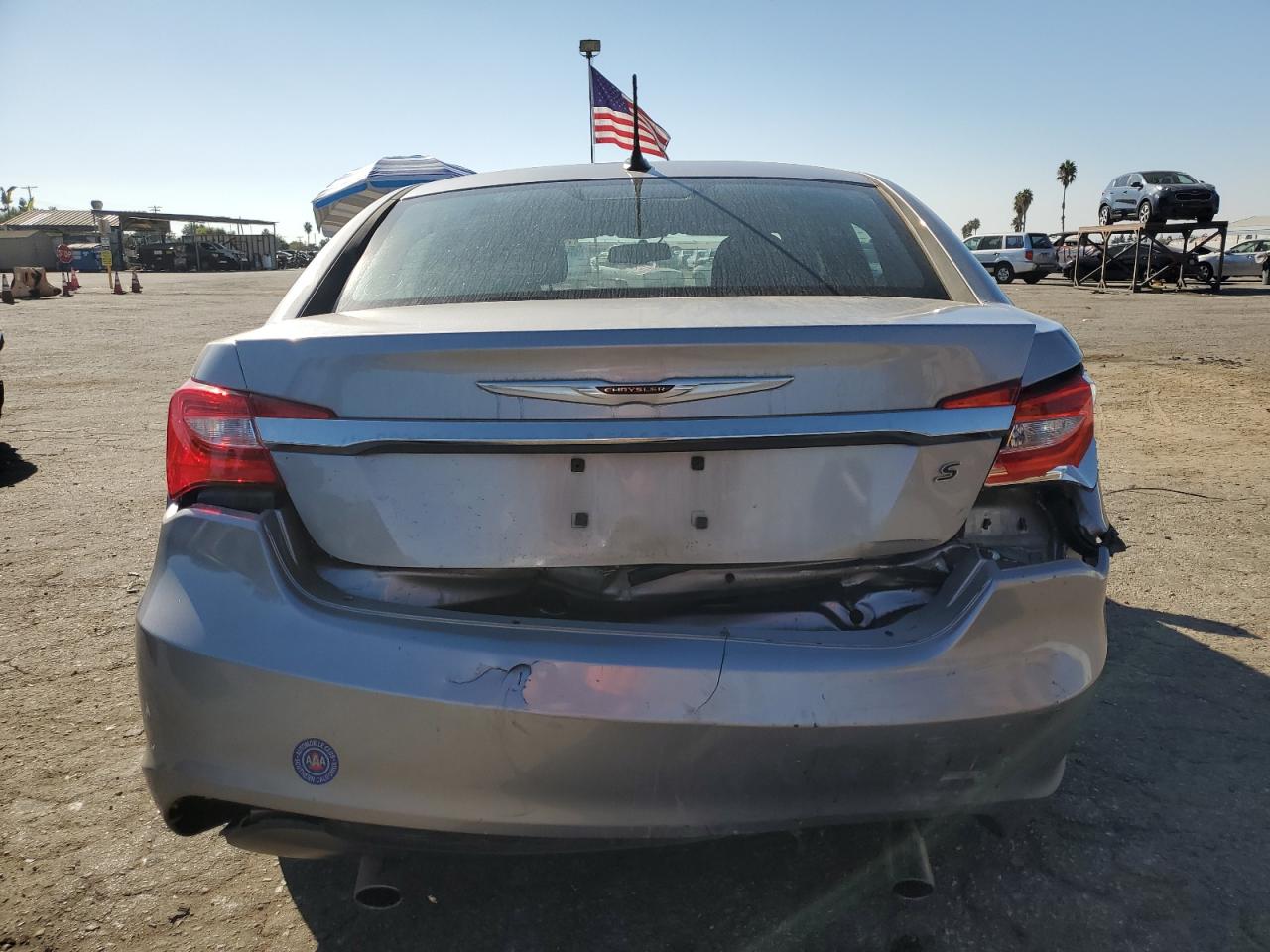 2013 Chrysler 200 VIN 1C3CCBBG6DN699934 Copart auction photo, rear end / minor dent/scratches damage thumbnail 6