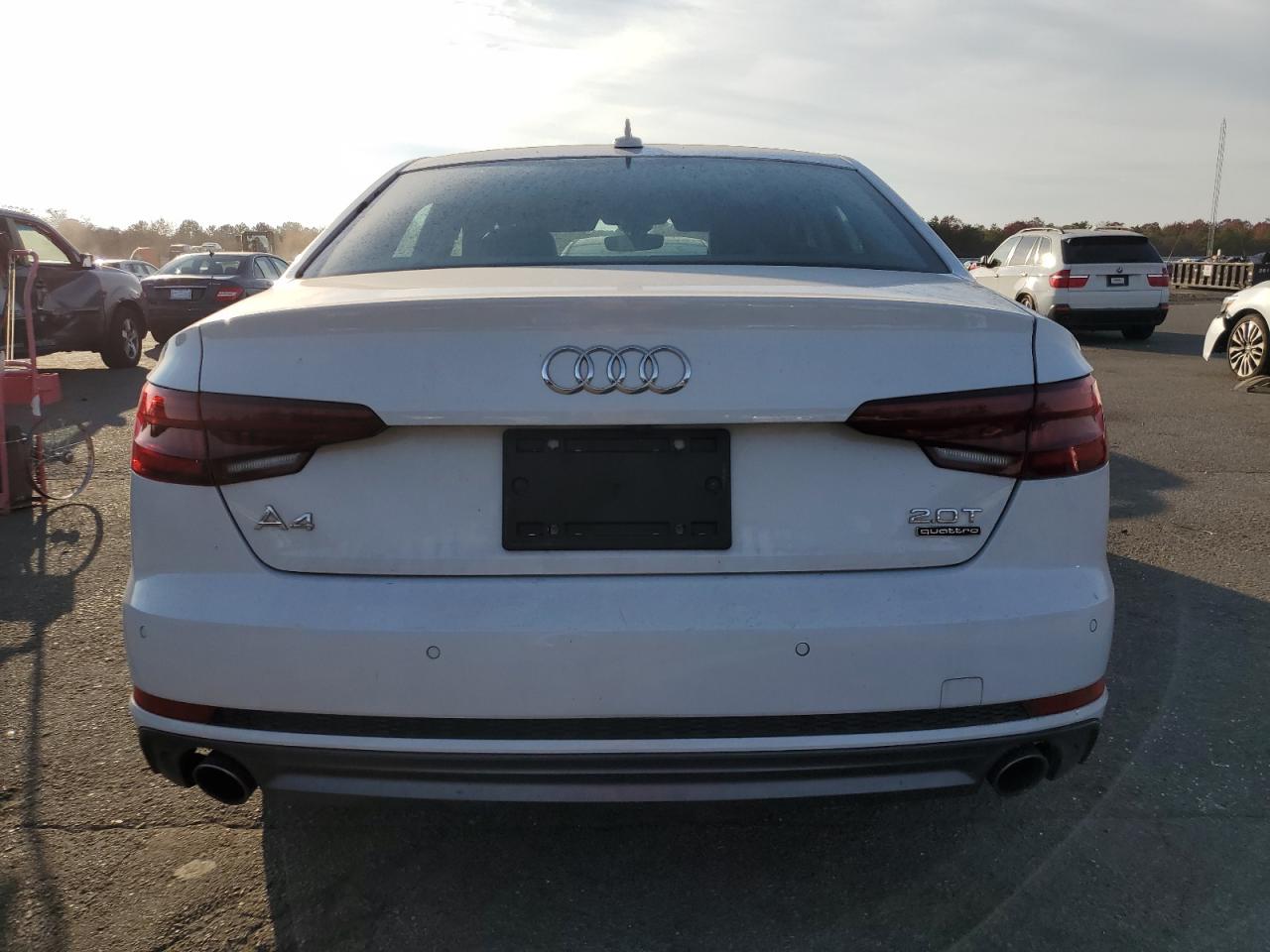 2018 Audi A4 VIN WAUENAF49JN000295 Copart auction photo, front end / side damage thumbnail 6