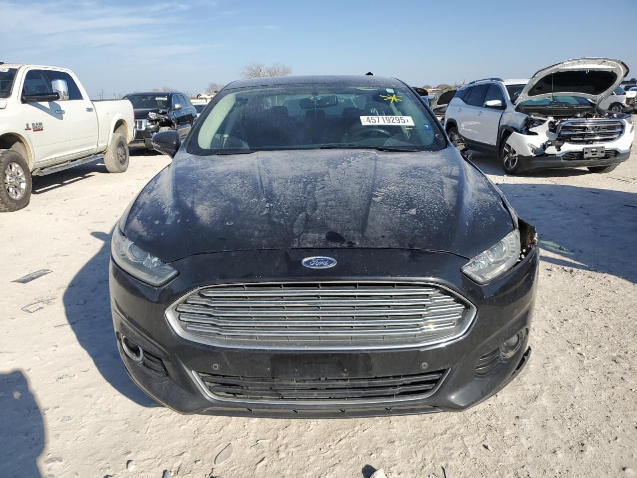 2015 Ford Fusion VIN 3FA6P0K90FR113107 Copart auction photo, side / front end damage thumbnail 5