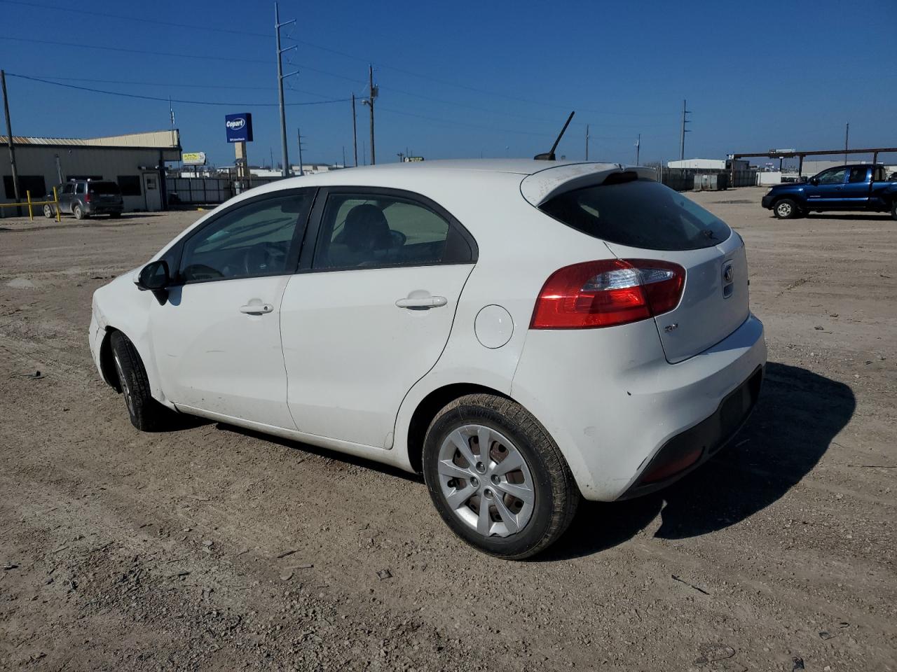 2014 KIA Rio VIN KNADM5A33E6351840 Copart auction photo, front end damage thumbnail 2