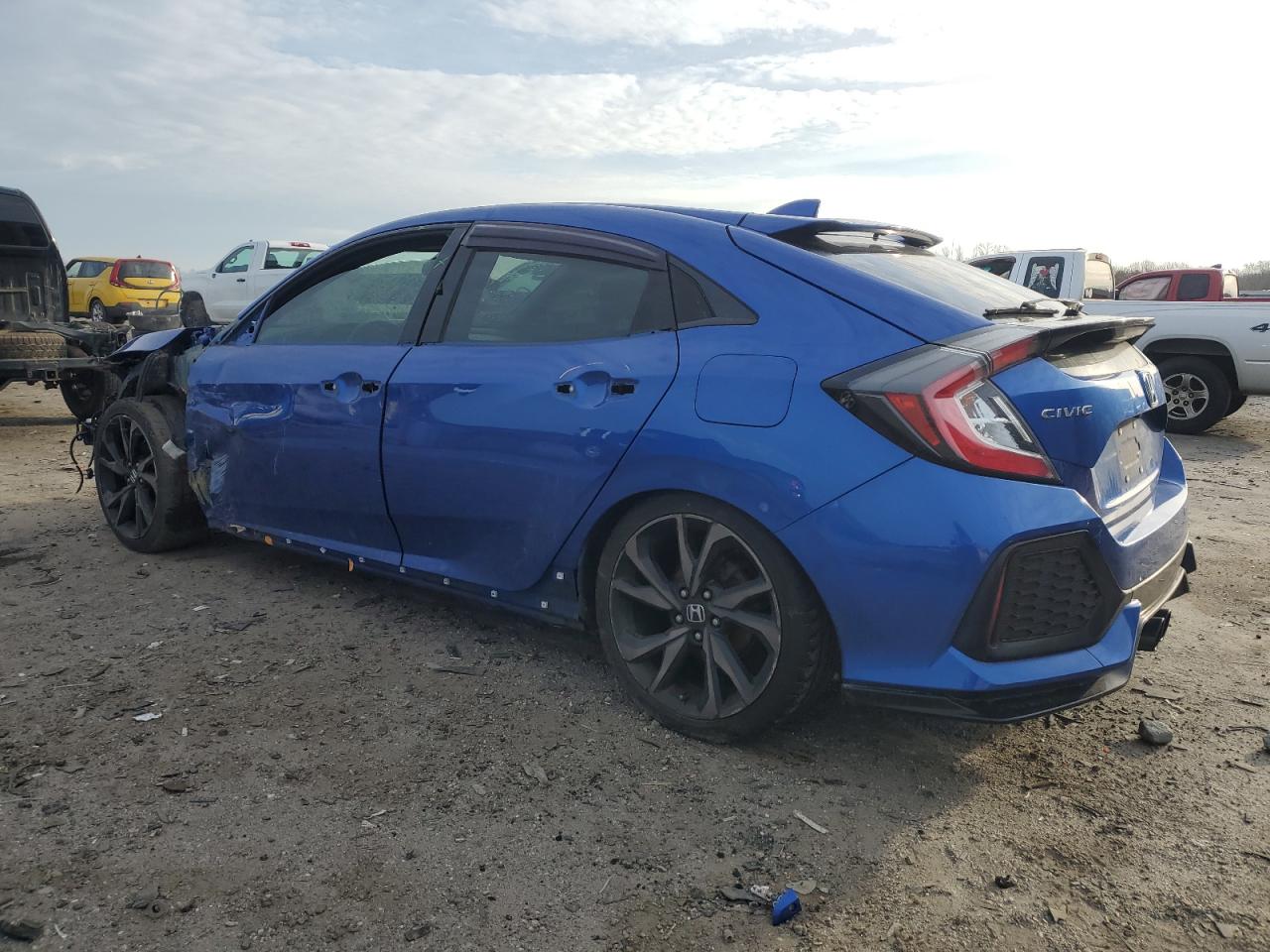2018 Honda Civic VIN SHHFK7G46JU223358 Copart auction photo, all over damage thumbnail 2
