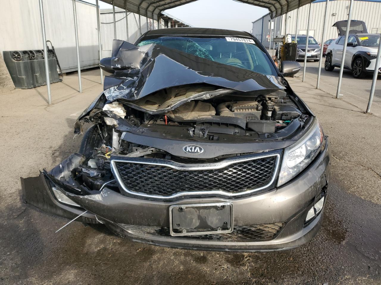 2015 KIA Optima VIN 5XXGM4A78FG362624 Copart auction photo, front end damage thumbnail 5