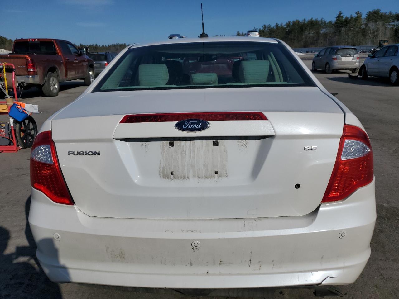 2012 Ford Fusion VIN 3FAHP0HA5CR160283 Copart auction photo, rear end damage thumbnail 6
