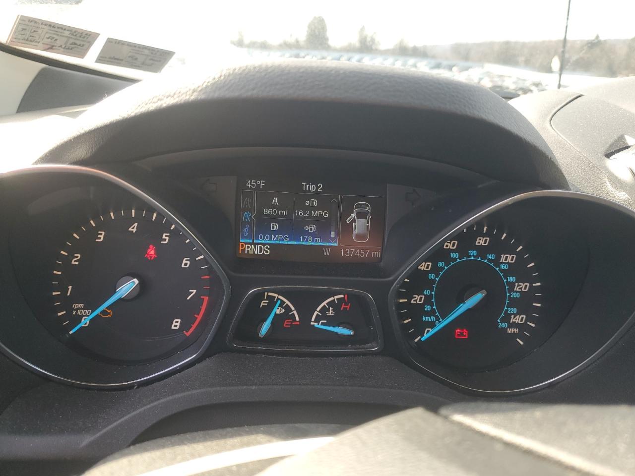 2013 Ford Escape VIN 1FMCU9GX9DUC51585 Copart auction photo, mechanical damage thumbnail 9