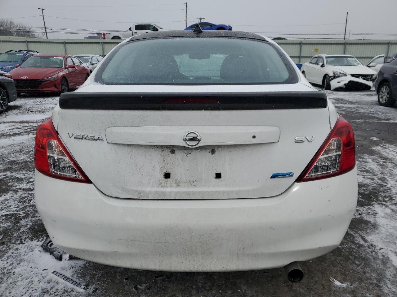 2013 Nissan Versa VIN 3N1CN7AP9DL885443 Copart auction photo, vandalism damage thumbnail 6