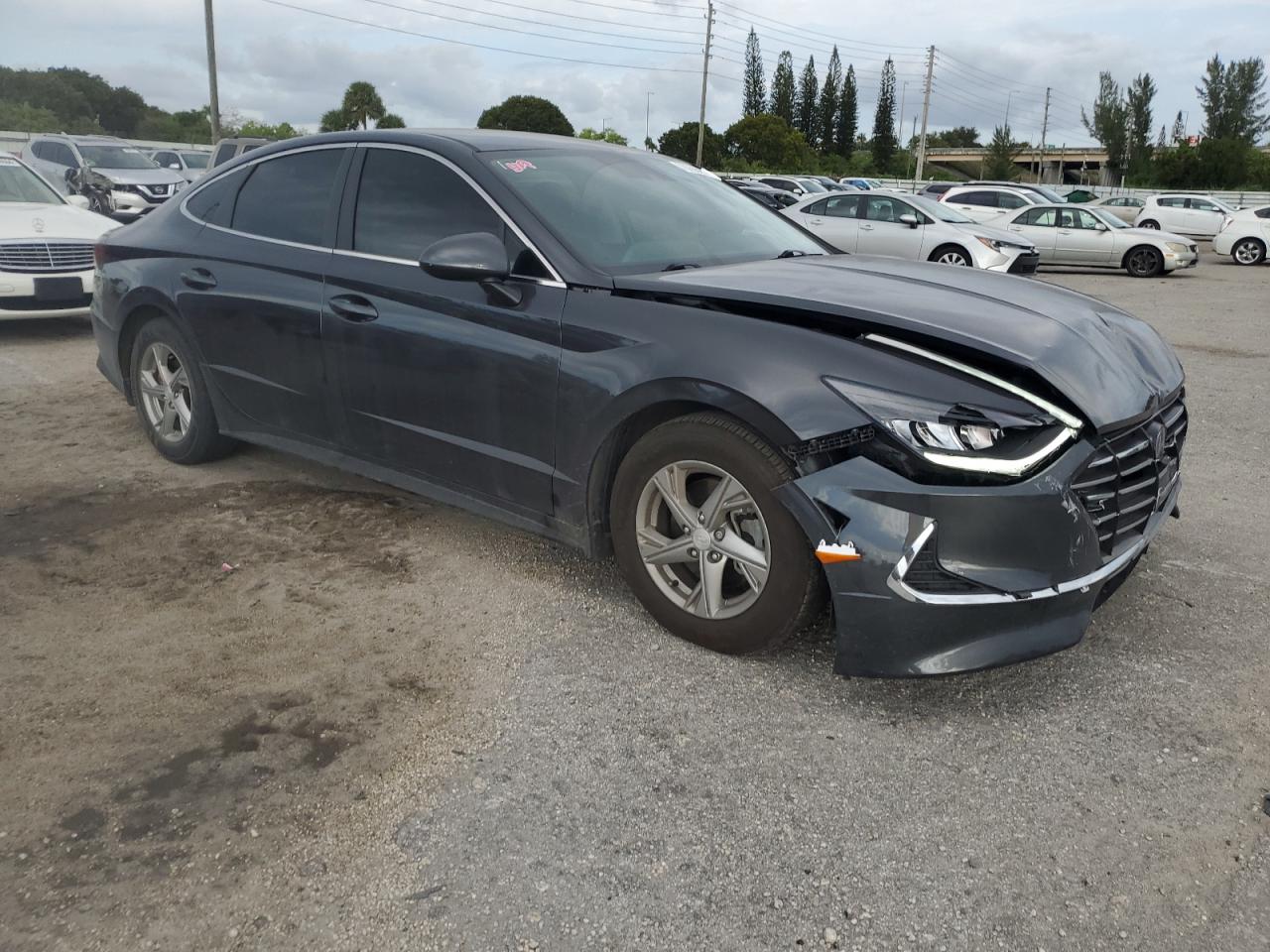 2021 Hyundai Sonata VIN 5NPEG4JAXMH095515 Copart auction photo, front end damage thumbnail 4