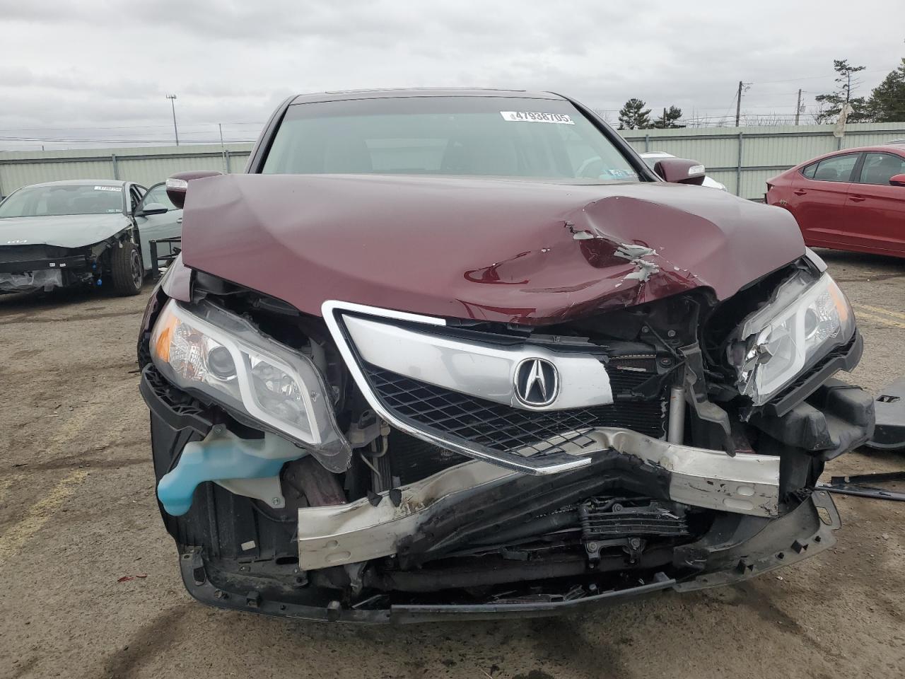 2014 Acura RDX VIN 5J8TB4H31EL007902 Copart auction photo, front end damage thumbnail 5