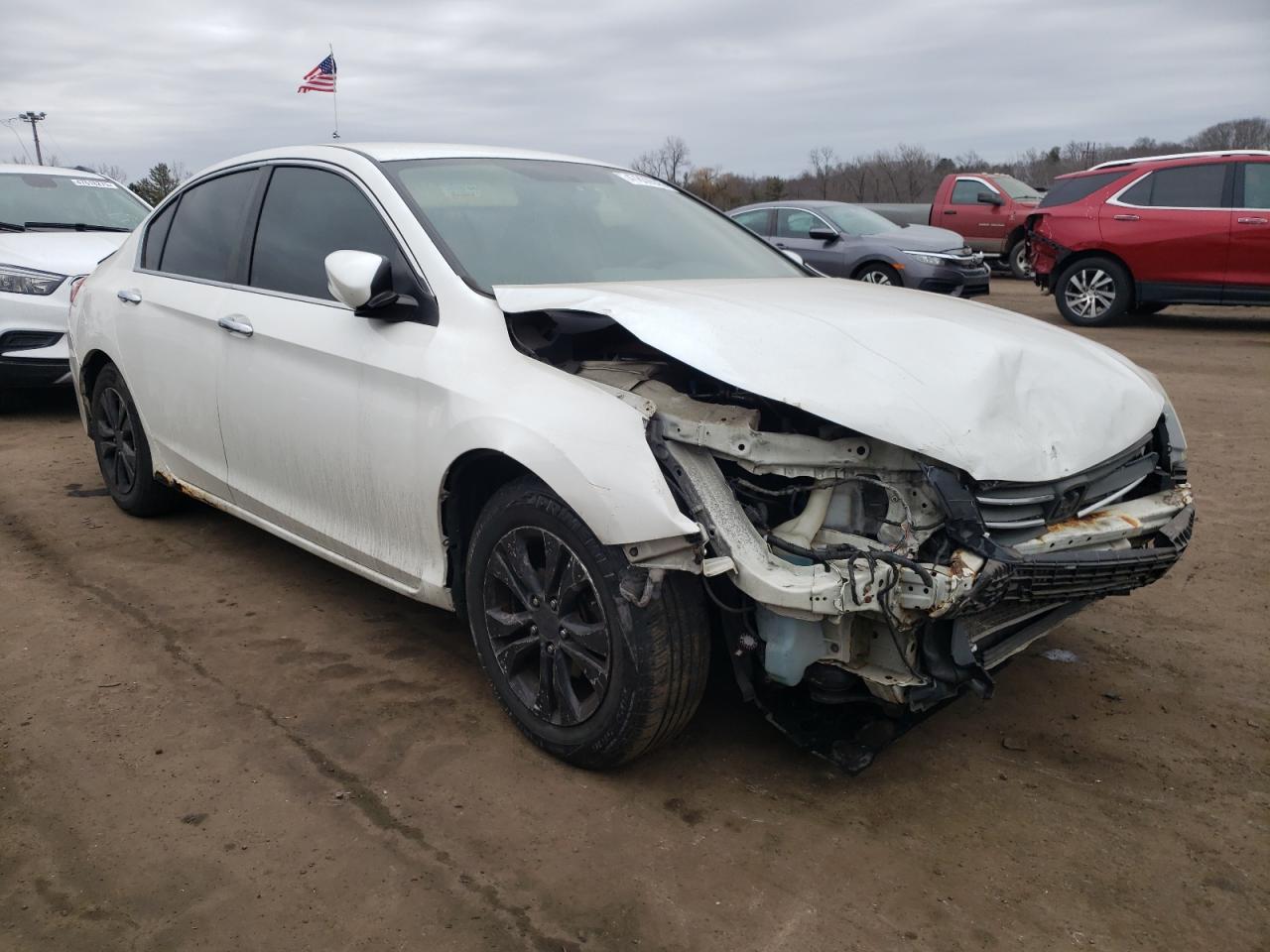 2013 Honda Accord VIN 1HGCR2F31DA106815 Copart auction photo, front end / minor dent/scratches damage thumbnail 4