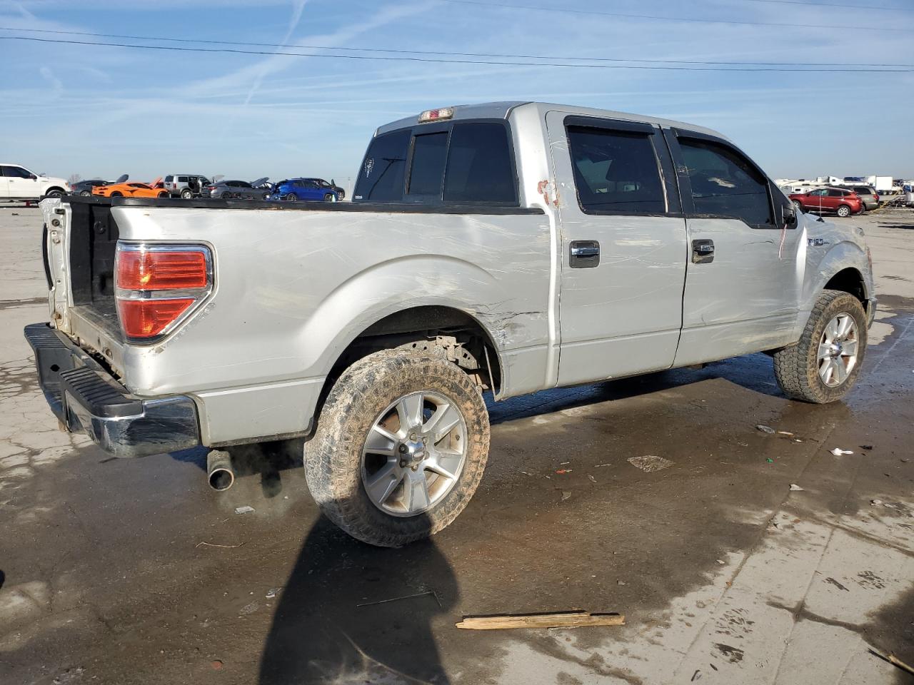 2011 Ford F-150 VIN 1FTFW1CT9BFD21264 Copart auction photo, side damage thumbnail 3